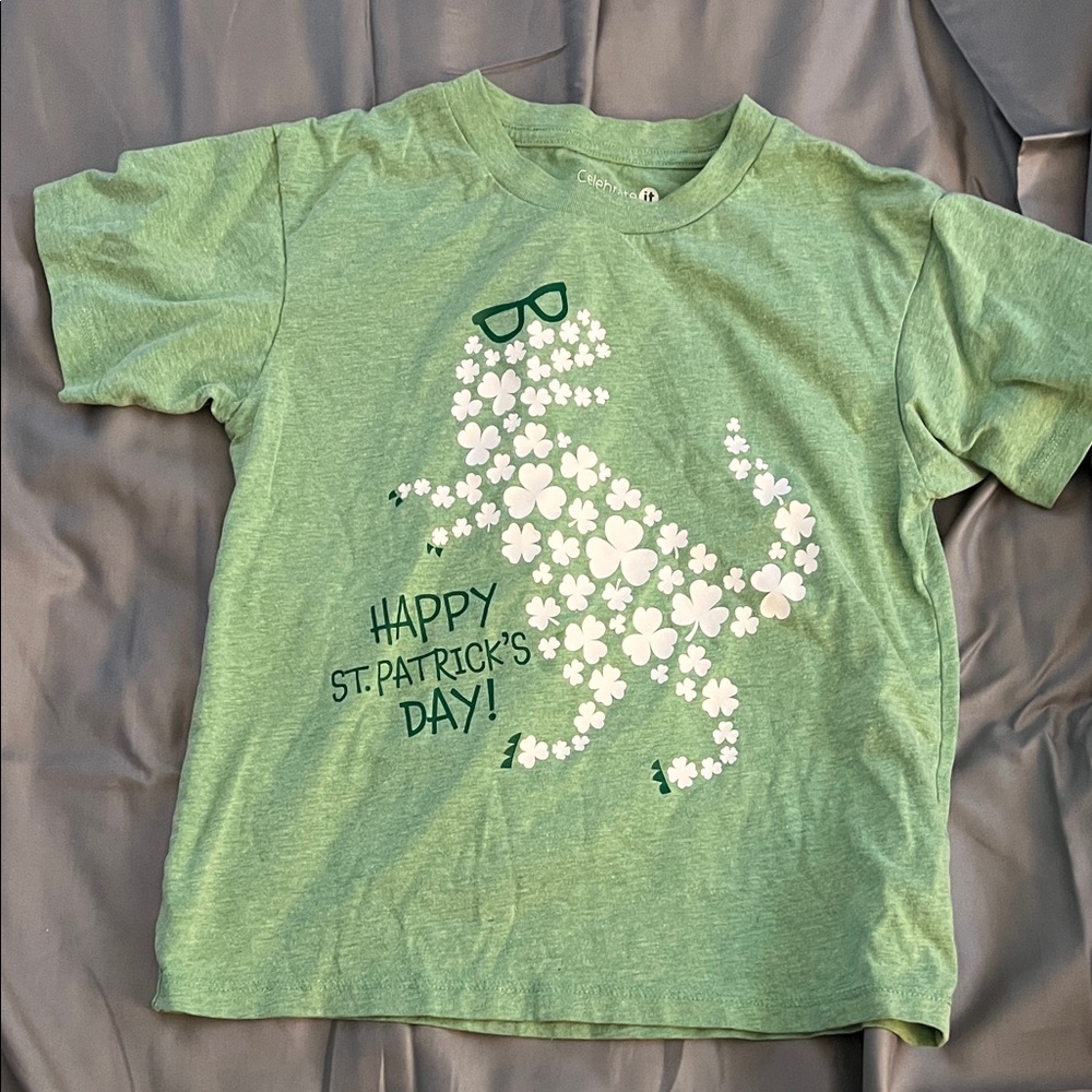 Charming Green Dinosaur Tee for Kids